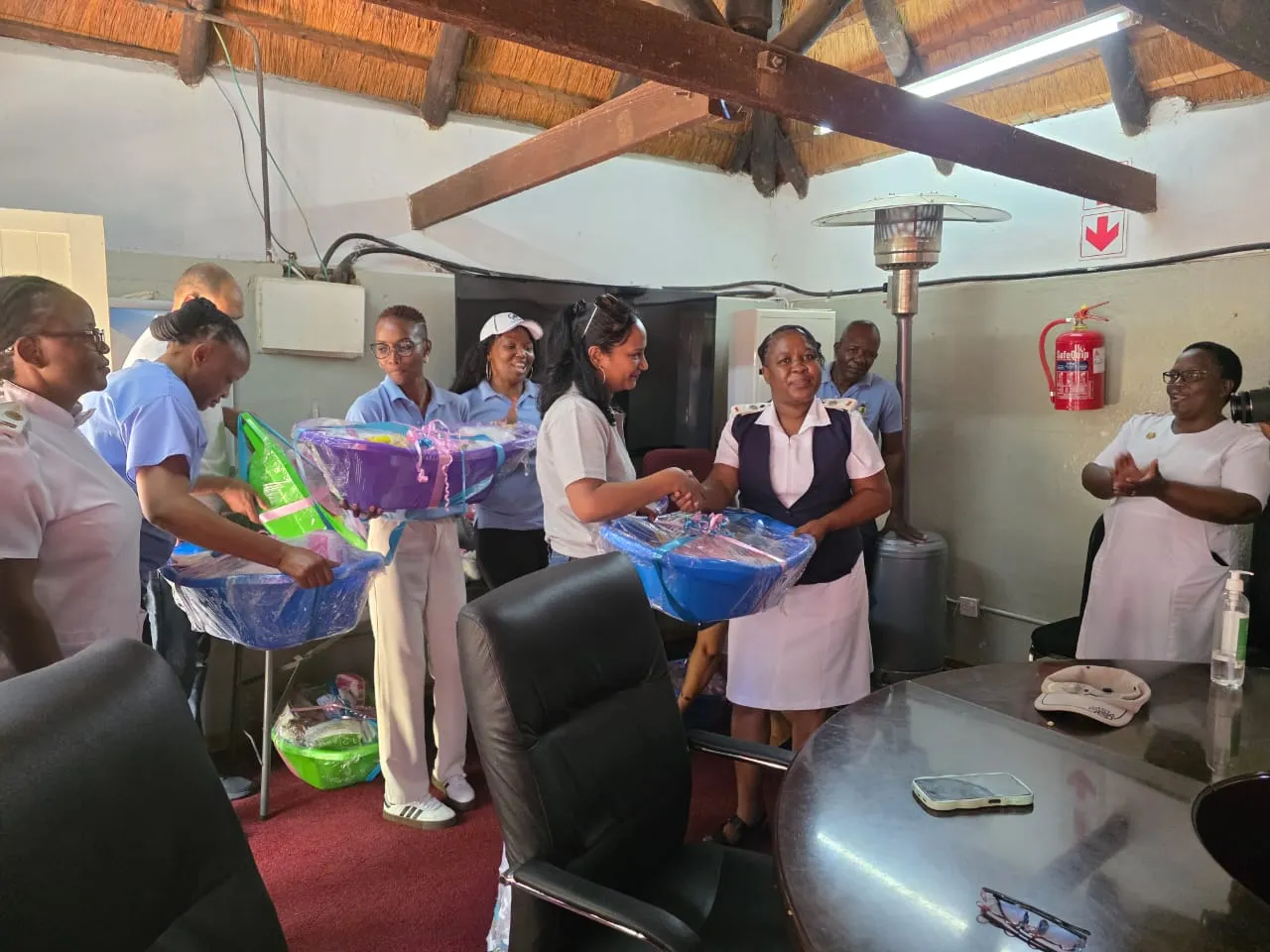 The AOT team supporting local families